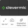 Видеостена 3x3 CleverMic DP-W55-1.8-500 165" – Фото 1