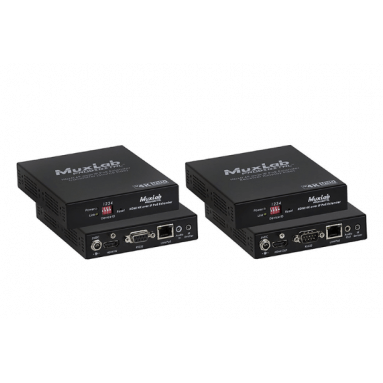 Подовжувач MuxLab провідний HDMI 4K over IP PoE Extender Kit 500758-TX / RX (100м) 