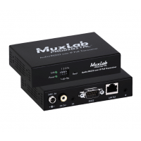Подовжувач MuxLab провідний AUDIO / RS232 over IP PoE Transceiver 500755 (100 м) 