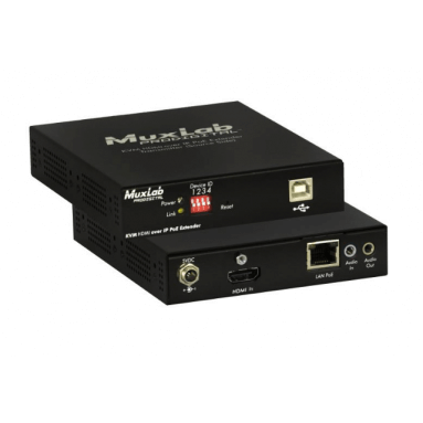 Подовжувач MuxLab провідний KVM HDMI over IP PoE Extender Kit 500770-RX / TX 