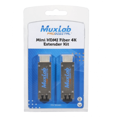 Подовжувач MuxLab провідний MINI HDMI FIBER 4K 500461 (комплект) 
