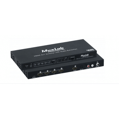 Комутатор HDMI 4X1 SWITCHER WITH AUDIO EXTRACTION, 4K / 60 Muxlab 500437 
