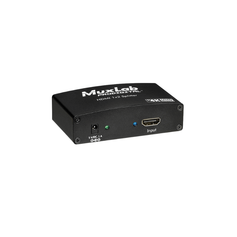 Розподільник сигналу HDMI 1X2 SPLITTER, UHD-4K Muxlab 500423 