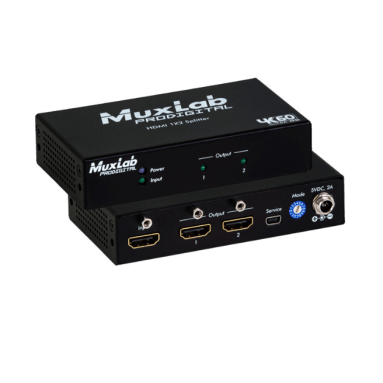 Розподільник сигналу HDMI 1X2 SPLITTER, 4K60 Muxlab 500425 