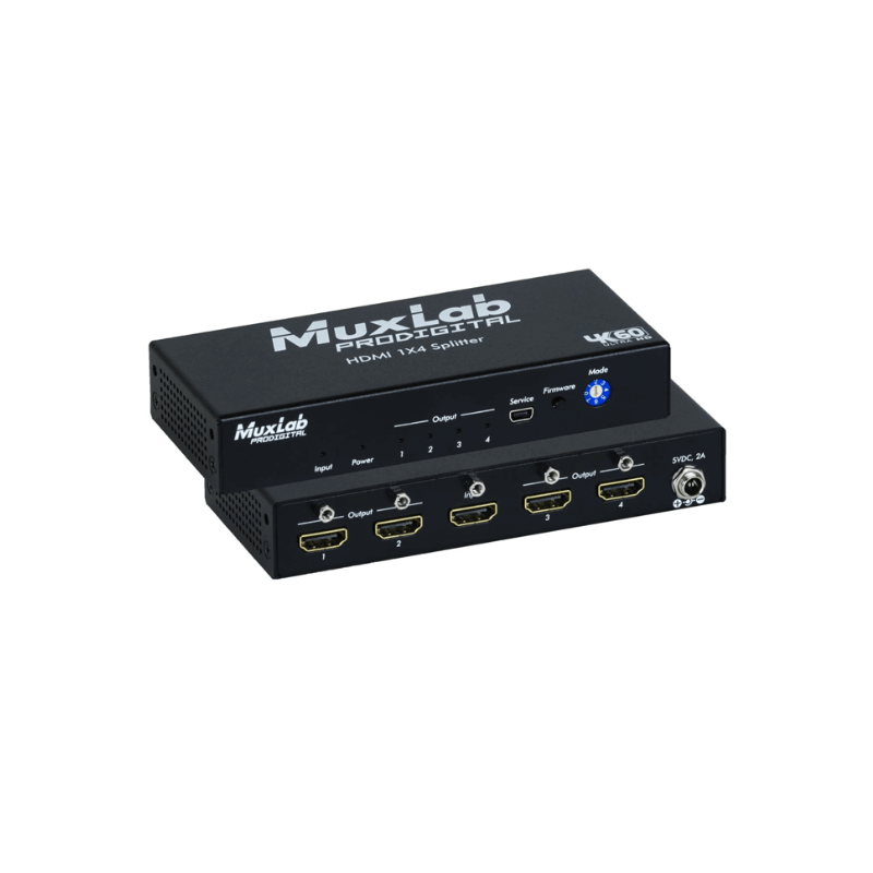 Розподільник сигналу HDMI 1X4 SPLITTER, 4K60 Muxlab 500426 
