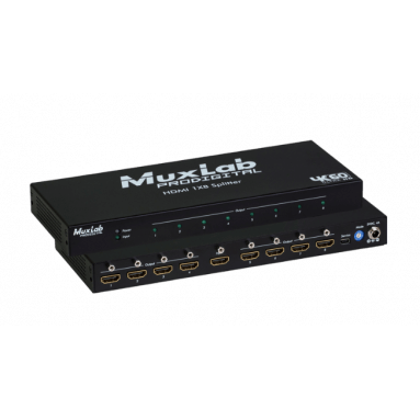 Розподільник сигналу HDMI 1X8 SPLITTER, 4K60 Muxlab 500427 